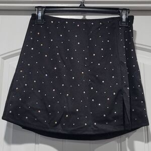 Wild Fable Black Mini Skirt with Sparkly Studs